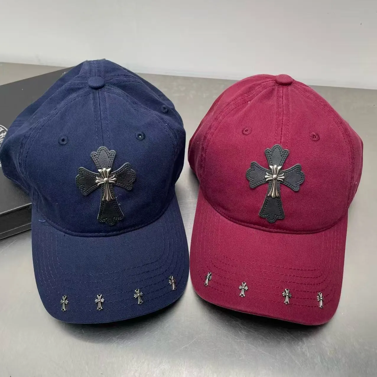 Crow Heart Soft Top Distressed Baseball Cap